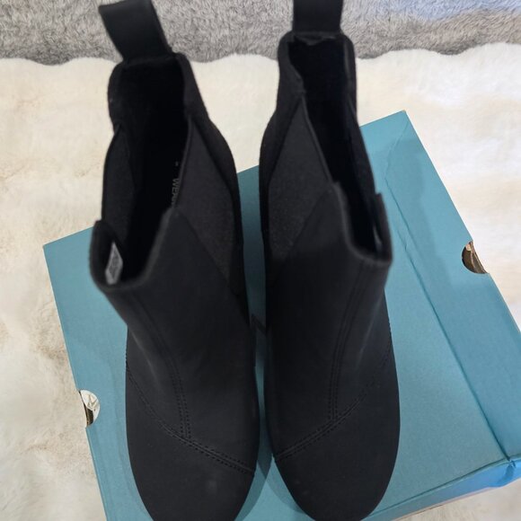 Toms Bailey Ankle Boot Booties Wedge Black Women's Size 7.5 New in Box *NOTES* - Picture 8 of 10